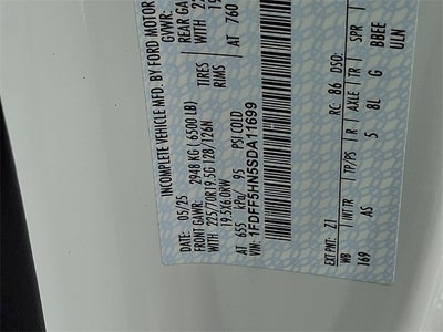 2025 Ford F-550SD XL Utility Body Work Truck DRW