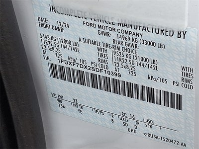 2025 Ford F-750SD Base Dump Truck