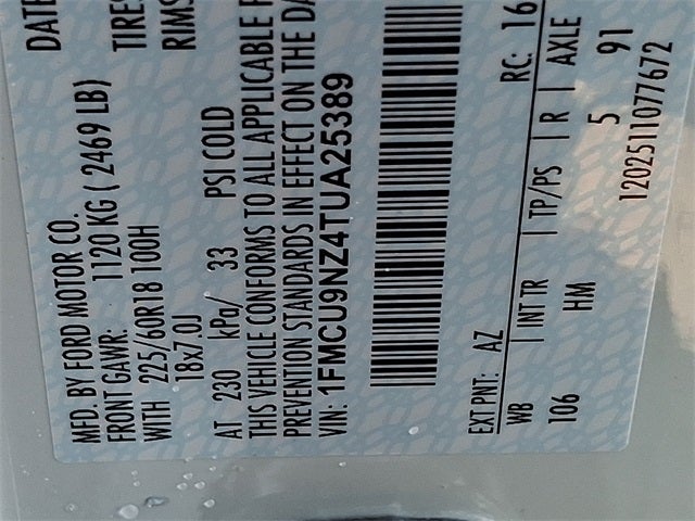 2026 Ford Escape Hybrid ST-Line Select