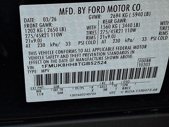 2026 Ford Explorer Platinum