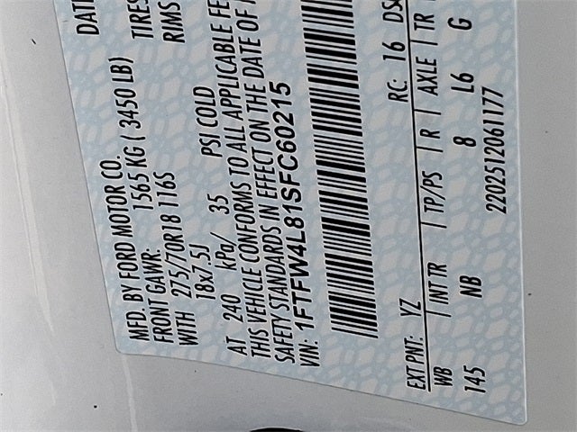 2025 Ford F-150 Tremor