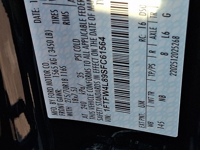 2025 Ford F-150 Tremor