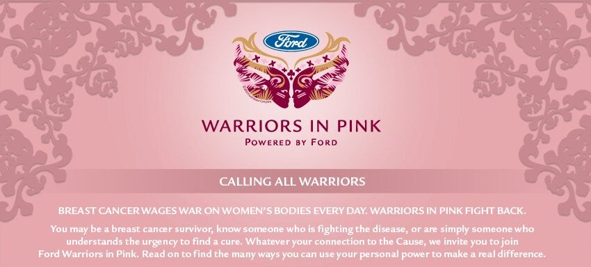 Warriors In Pink | Gentilini Ford Inc in Woodbine NJ